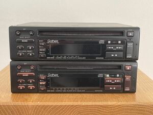 90年代 ホンダ純正 CDデッキ Gathers KENWOOD GZE-8400 イコライザー ジャンク CB CC 2台セット