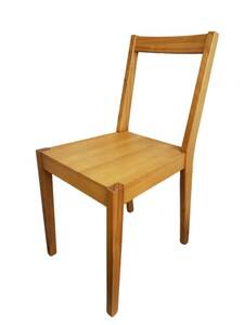 ① 無印良品 MUJI ダイニングチェア 木製 天然木 タモ材 リビング チェア 椅子 ナチュラル
