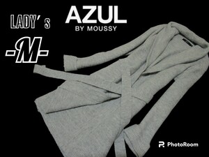  lady's M*AZUL by Moussy* long height cardigan grey 