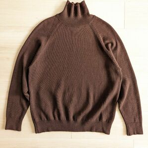 BATONER バトナー　AGING WOOL RAGLAN SLEEVE TURTLE NECK タートルネックニット　Sサイズ