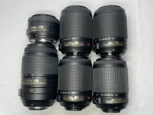 21 Nikon AF-S NIKKOR 35mm F1.8G / 55-200mm F4-5.6G ED VR / 55-300mm F4-5.6G ED VR 6本 まとめ売り ジャンク