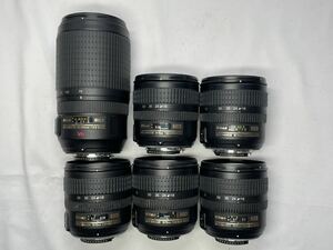 53 Nikon AF-S NIKKOR 18-70mm F3.5-4.5 G ED / 70-300mm F4.5-5.6 G VR 6本 まとめ売り ジャンク