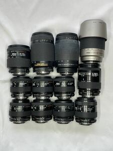 18 Nikon AF NIKKOR 70-300mm F4-5.6G / 35-80mm F4-5.6D / 28-105mm F3.5-4.5D など 12本 まとめ売り ジャンク