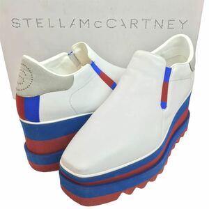 g44 STELLA MCCARTNEY ステラマッカートニー 2017 プラットフォーム シューズ スニーク エリス スニーカー 厚底 ホワイト 37 正規品 479020