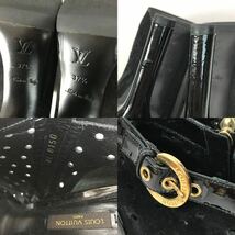 g382 LOUIS VUITTON ルイヴィトン レザー ブーティー ショートブーツ ブーサン パンチング スエード レザー ブラック 黒 37.5 正規品_画像9