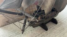 かなり古い 木製の船 模型 レア ビンテージ アンティーク_画像2