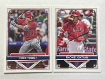 [セット] 大谷翔平 マイクトラウト 2023 Topps Flagship Collection Card Shohei Ohtani Mike Trout MLBカード_画像1