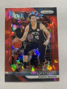 渡邊雄太 RC 2018 Prizm RED CRACKED ICE Rookie Card Yuta Watanabe Grizzlies NBAカード