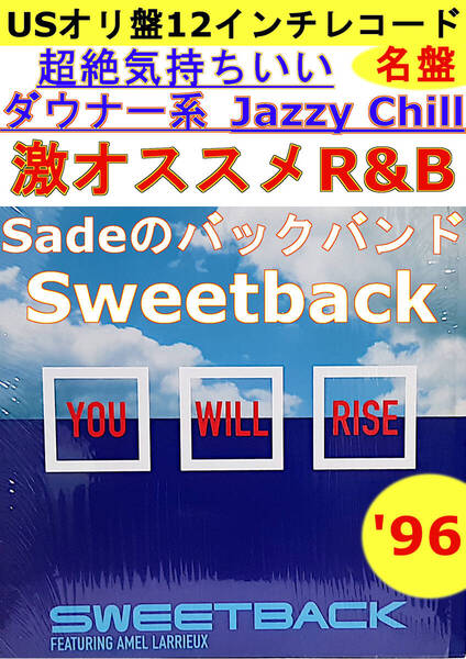 即決送料無料【USオリ盤12インチレコード】Sweetback - You Will Rise('96年)(49 78512)Sadeのバックバンド激オススメJazzyChillダウナー