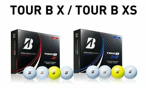 [新品・未使用]BRIDGESTONE GOLF ブリヂストン ゴルフ ゴルフボール TOUR B XS 1ダース 2022年モデル カラー：CORPORATE COLOR ①
