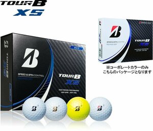 [新品・未使用]BRIDGESTONE GOLF ブリヂストン ゴルフ ゴルフボール TOUR B XS 1ダース 2022年モデル カラー：YELLOW ①