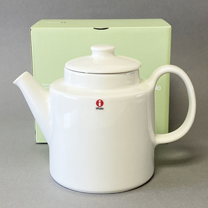 新品未使用品 iittala Teema Tea Pot 1 L White イッタラ ティーマ ホワイト ティーポット 1.0L 蓋(ふた)付き 電子レンジ可 食洗機可