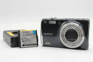 【返品保証】 フジフィルム Fujifilm Finepix F70EXR ブラック 10x バッテリー チャージャー付き コンパクトデジタルカメラ s6815