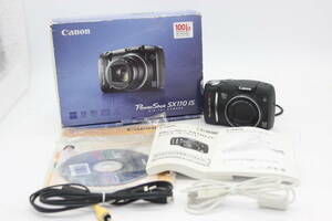 【返品保証】 【便利な単三電池で使用可】キャノン Canon PowerShot SX110 IS 10x 元箱付き コンパクトデジタルカメラ s7565