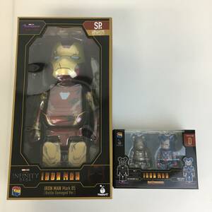 No.4162 ★1円～【フィギュア】Happyくじ BE@RBRICK MARVEL Infinity SAGA IRON MAN SP賞/ペアボックス賞 D 中古品