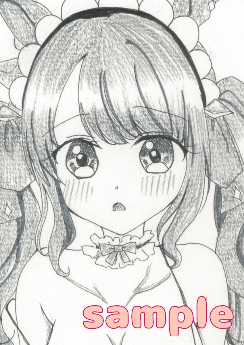 [Рисованная иллюстрация] Купальник Uma Musume Tosen Jordan Maid размера А4, комиксы, аниме товары, рисованная иллюстрация