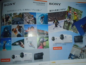 ^ action cam SONY catalog 2 pcs. 2017.11 2018.6