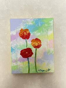  genuine work * picture flower original picture still-life picture present-day art art canvas work proof do rowing 