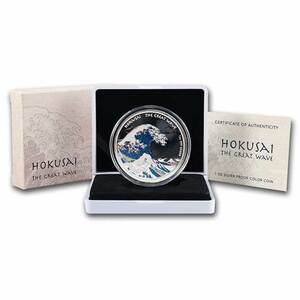 [ written guarantee * capsule with a self-starter ] 2017 year ( new goods ) color proof fiji-. ornament north .[.. three 10 six . Kanagawa .. reverse side ] original silver 1 ounce silver coin 