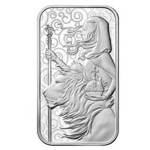 [Гарантия / Капсула] (Новая) 2021 (Новая) Великобритания "Una and Lion" Pure Silver 1 -oz Bar