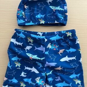 【新品】 男の子　水着　90 サメ　インポート　海外品