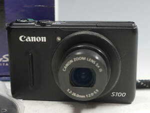 ◆Canon【Power Shot S100】コンパクトデジカメ 1210万画素 USED品 元箱・説明書・充電器付属 キヤノン