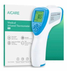 非接触型温度測定機　新品未使用　 CE認可取得　AICARE 温度計 非接触温度計 デジタル 非接触式体温計 おでこ測定