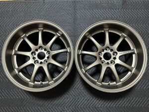 WORK EMOTION ワーク エモーション XD9 18インチ 5h PCD114.3 10J オフセット38 MHG マットチタン ブロンズ 2本セット ドリケツ JDM