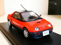 国産名車コレクション 1/43 マツダ AZ-1 1992 赤 アシェット 旧車 クラシックカー ミニカー R_画像1