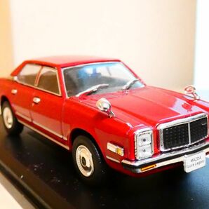 国産名車コレクション 1/43 マツダ ルーチェ レガート 1977 赤 アシェット Mazda Luce Legato 旧車 クラシックカー ミニカー Rの画像1