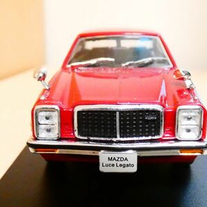 国産名車コレクション 1/43 マツダ ルーチェ レガート 1977 赤 アシェット Mazda Luce Legato 旧車 クラシックカー ミニカー Rの画像3