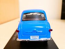 国産名車コレクション 1/43 トヨタ コロナ 1957 青 ② アシェット 旧車 クラシックカー ミニカー R_画像4