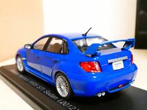 国産名車コレクション 1/43 スバル インプレッサ WRX STI セダン 2012 青 アシェット 旧車 クラシックカー ミニカー R_画像2