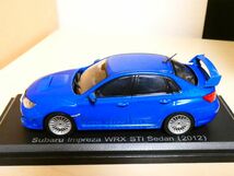 国産名車コレクション 1/43 スバル インプレッサ WRX STI セダン 2012 青 アシェット 旧車 クラシックカー ミニカー R_画像5
