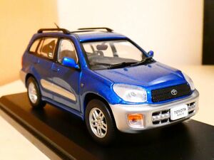 国産名車コレクション 1/43 トヨタ RAV4 2001 青 アシェット 旧車 クラシックカー ミニカー O