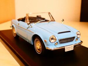 国産名車コレクション 1/43 日産 ダットサン フェアレディ 1600 1967 水色 ⑤ アシェット 旧車 クラシックカー ミニカー O