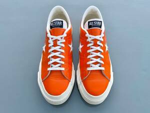 90s Vintage beautiful goods ONE STAR OX ORANGE US8 26.5cm made in Japan one Star ONESTAR ORANGE white used sneakers Kimura Takuya Kimutaku 