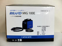 B1613 未使用 開封のみ RILAND リランド MIG100E ノンガス 半自動溶接機 専門工具_画像1