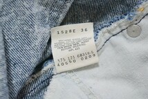 【90'S MADE IN USA】Levi's リーバイス 550 ケミカルウォッシュ デニム ジーンズ W38 ビンテージ_画像6