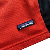 00's USA製 patagonia R1 フラッシュ プルオーバー ベスト オレンジ ブラック M ハーフジップ レギュレータ ビンテージ オールド_画像8