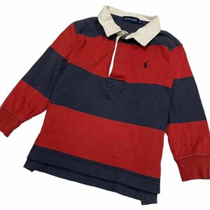 RALPH LAUREN ラルフローレン 長袖 ポロシャツ トップス ボーダー 子供服 キッズ ブランド