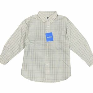 FAMILIA ファミリア チェック柄 長袖 シャツ トップス 新品未使用品 子供服 キッズ ブランド