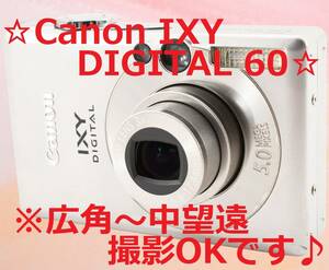 ☆軽量・コンパクト♪☆ Canon IXY DIGITAL 60 #6727