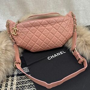 美品★CHANEL ココ　マトラッセ☆チェーン　クロスボディバッグ　素敵 ショルダーバッグ シャネル