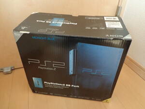 ☆すぐ遊べるセット☆ PlayStation2 SCPH-50000 MB/NH BBパック ミッドナイトブルー　本体/コントローラー/純正 メモリーカード　PS2