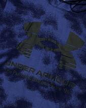 新品 L アンダーアーマー 青 紫 黒 ブルー スウェット 薄手軽量 上下 カモフラ underarmour パーカー フード ジョガーパンツ 正規品_画像7