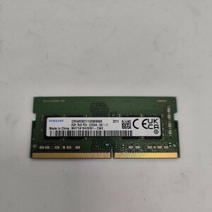 SAMSUNG PC4-3200AA　８GB 　１枚　ノートブック用メモリ中古動作確認済み