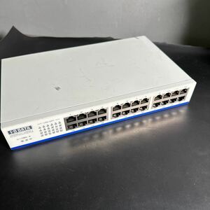 [2FO3_9]I-O DATA ETX-ESH24NB switching hub 24 port used 