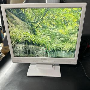 【G-133】I・O DATA LCD-AD157GW XGA ホワイド液晶 動作品　電源コード付きのみ