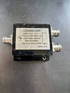 「2FA32_9K」Commscope S-2-CPUSE-L-N 2 way low power splitter 698-2700MHz 現状品